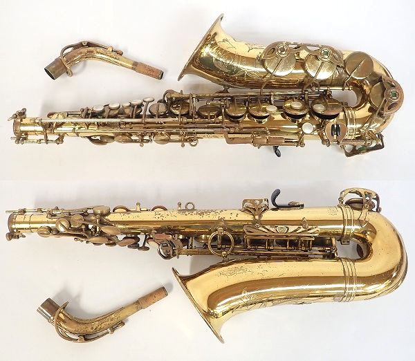 実際に弊社で買取させて頂いた★SELMER/セルマー アルトサックス MARK Ⅵ 彫刻有り アメセル 16万台 ソフトケース付 の画像 1枚目