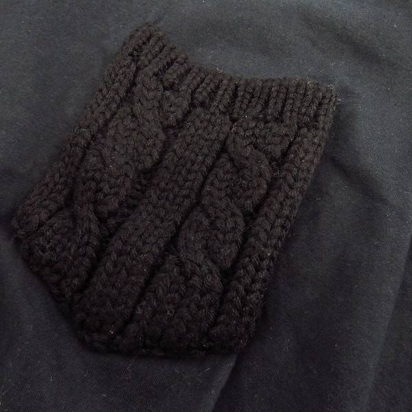 実際に弊社で買取させて頂いたvisvim/ビズビム ニット胸ポケット ハーフスリーブ/半袖 カットソー/Tシャツ ブラックの画像 4枚目