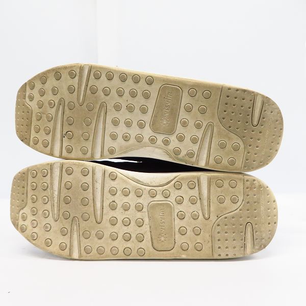 実際に弊社で買取させて頂いたvisvim/ビズビム HOCKNEY/ホックニー デッキシューズ ブラック/黒 Size：9の画像 2枚目