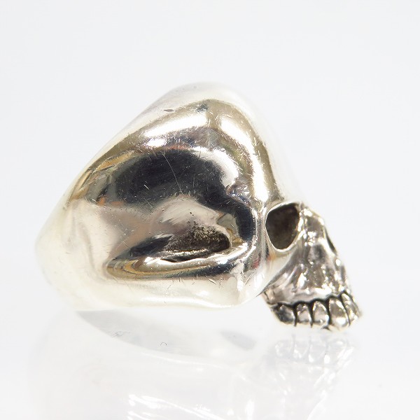 実際に弊社で買取させて頂いたCRAZY PIG/クレイジーピッグ LARGE EVIL SKULL/ラージ エビル スカルリング ＃27/15号の画像 4枚目