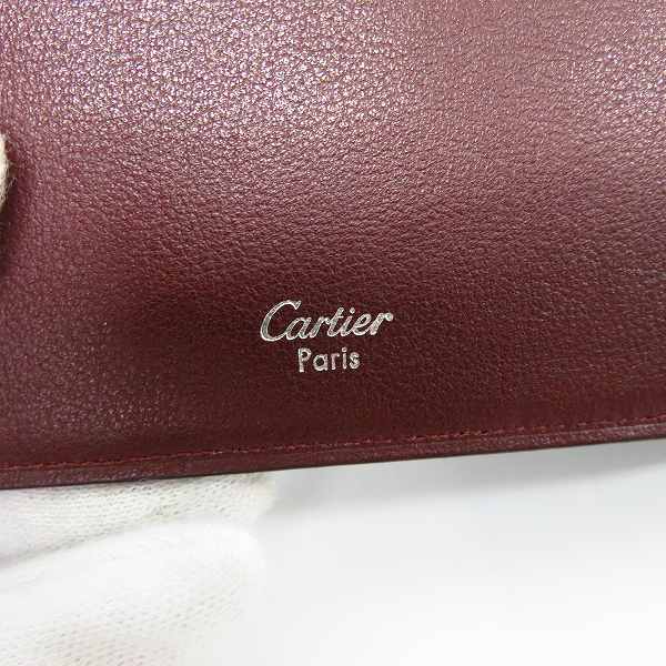 実際に弊社で買取させて頂いたCARTIER/カルティエ カボション 二つ折り財布 札入れ L3000575の画像 4枚目