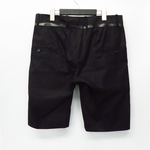 実際に弊社で買取させて頂いた【未使用】Hussein Chalayan/フセイン・チャラヤン SHORTS ショーツ/ハーフパンツ ブラック YUR303/48の画像 1枚目