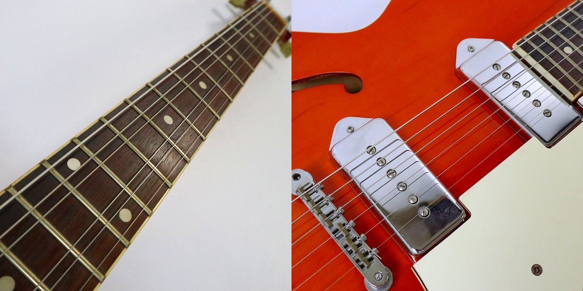 実際に弊社で買取させて頂いた★Epiphone/エピフォン Sorrento VT OR ソレント フルアコ エレキギター ハードケース付きの画像 4枚目