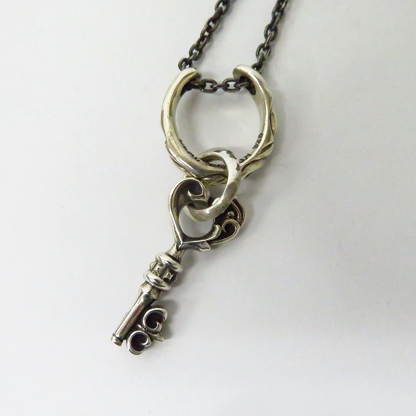 実際に弊社で買取させて頂いたDEAL DESIGN/ディールデザイン ホースシューネックレス セレクトキー ハートペンダント SV925の画像 2枚目