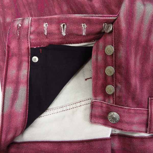 実際に弊社で買取させて頂いた【未使用】DRIES VAN NOTEN/ドリスヴァンノッテン タイダイ デニムパンツ/30の画像 3枚目