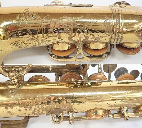実際に弊社で買取させて頂いた★SELMER/セルマー アルトサックス MARK Ⅵ 彫刻有り アメセル 16万台 ソフトケース付 の画像 6枚目