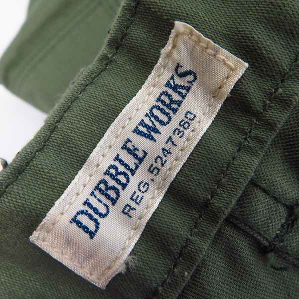実際に弊社で買取させて頂いた【未使用】DUBBLE WORKS/ダブルワークス ARMY サテン ミリタリーパンツ/30の画像 5枚目