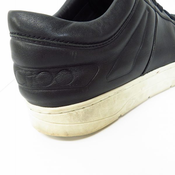 実際に弊社で買取させて頂いたJIMMY CHOO/ジミーチュウ レザーローカットスニーカー ブラック/40の画像 7枚目