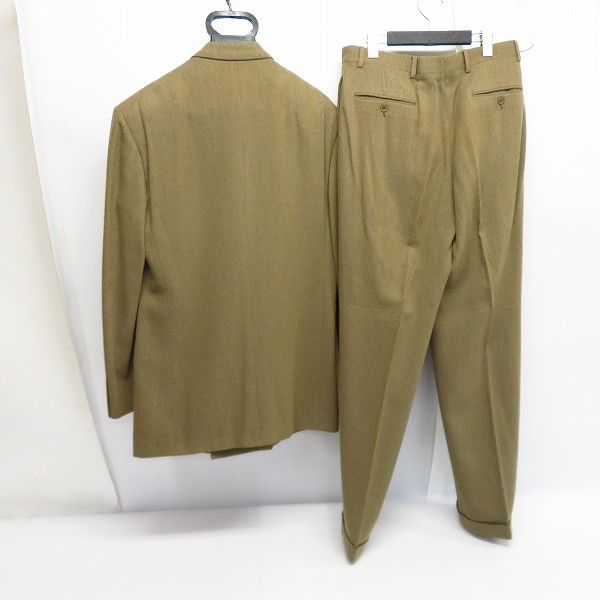 実際に弊社で買取させて頂いたGIORGIO ARMANI/ジョルジオアルマーニ ダブル テーラードスーツ セットアップ 48の画像 1枚目