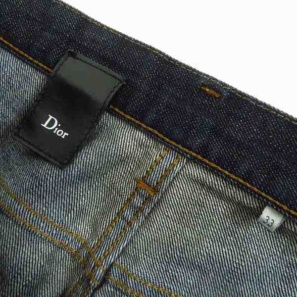 実際に弊社で買取させて頂いたDior HOMME/ディオールオム 09AW インディゴデニムパンツ W33の画像 2枚目