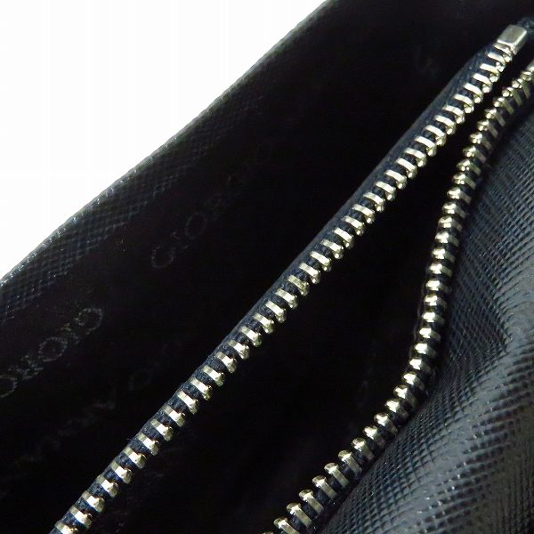 実際に弊社で買取させて頂いたGIORGIO ARMANI/ジョルジオアルマーニ ２つ折りレザー長財布の画像 5枚目