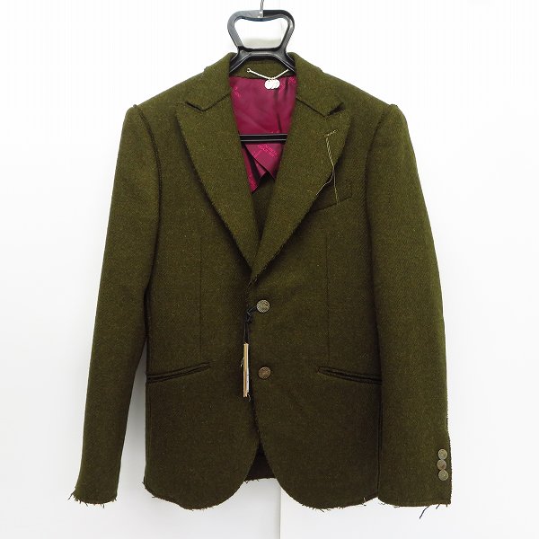 実際に弊社で買取させて頂いた【未使用/定価20万↑】Maurizio Miri/マウリッツォ・ミリ 18AW QUENTIN ART.B2 カットオフ テーラードジャケット HTC400/48