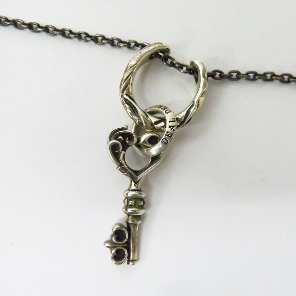 実際に弊社で買取させて頂いたDEAL DESIGN/ディールデザイン ホースシューネックレス セレクトキー ハートペンダント SV925の画像 1枚目