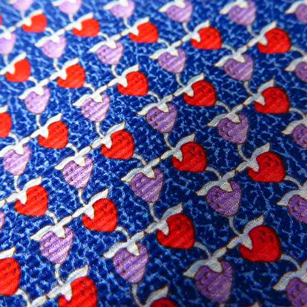 実際に弊社で買取させて頂いたBVLGARI/ブルガリ シルク 100％ 総柄ネクタイの画像 4枚目