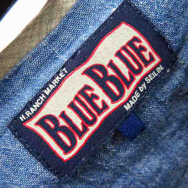 実際に弊社で買取させて頂いたBLUE BLUE/ブルーブルー 切替 デニムベスト 2の画像 2枚目