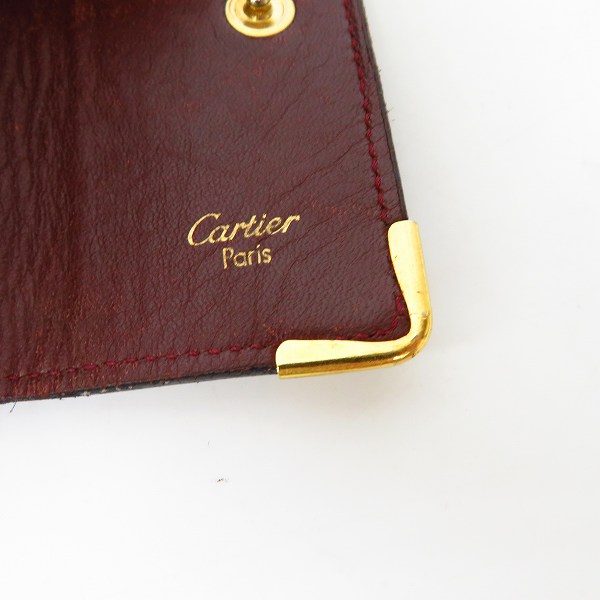 実際に弊社で買取させて頂いたCartier/カルティエ マストライン レザー 4連キーケース ボルドーの画像 3枚目