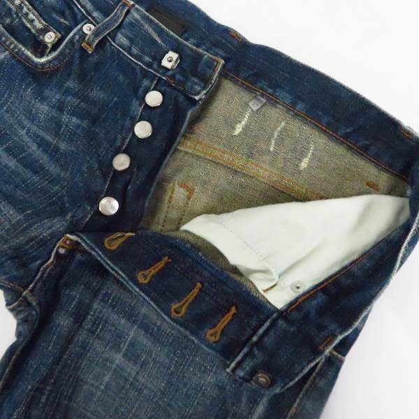 実際に弊社で買取させて頂いた【JPタグ】Dior HOMME/ディオール オム ウォッシュ/ダメージ加工 スキニーデニムパンツ 27の画像 6枚目