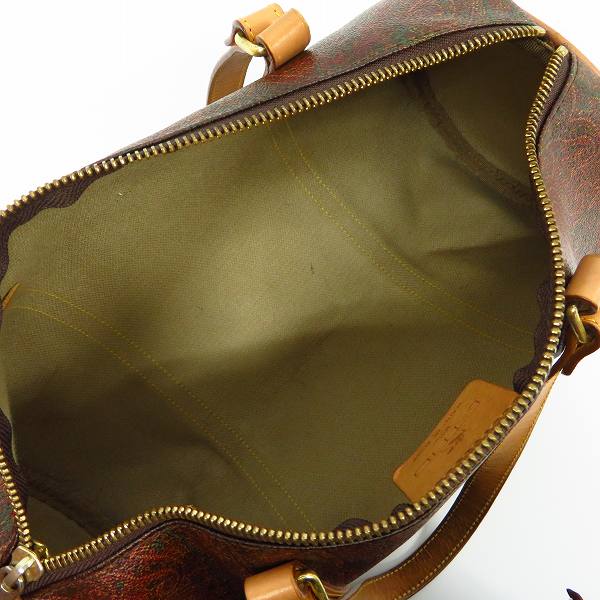 実際に弊社で買取させて頂いたETRO/エトロ ペイズリー柄/総柄 ミニドラムバッグ/ハンドバッグの画像 3枚目