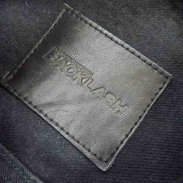 実際に弊社で買取させて頂いたBACKLASH/バックラッシュ カーフレザースリーブ切替デニムジャケット 1104-06b/Mの画像 2枚目
