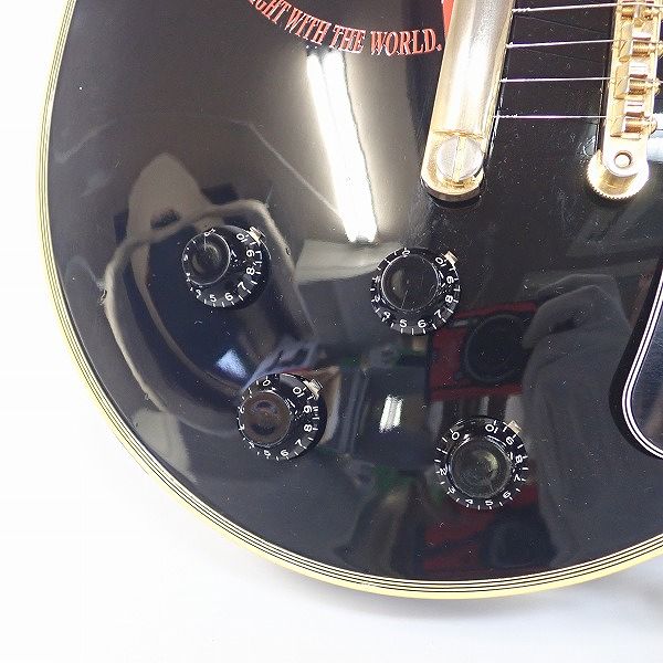 実際に弊社で買取させて頂いた★Epiphone/エピフォン Les Paul Custom/レスポール カスタム ギブソンヘッド 日本製 ギグケース付の画像 6枚目