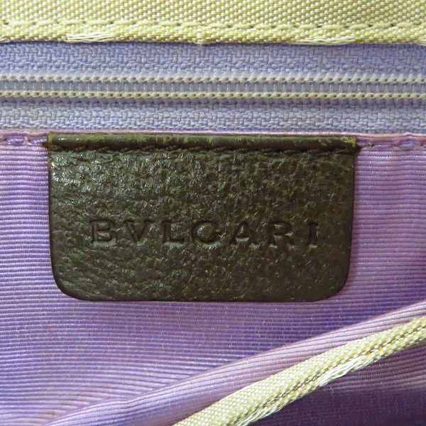 実際に弊社で買取させて頂いたBVLGARI/ブルガリ ロゴマニア トートバッグ キャンバス×レザー の画像 4枚目