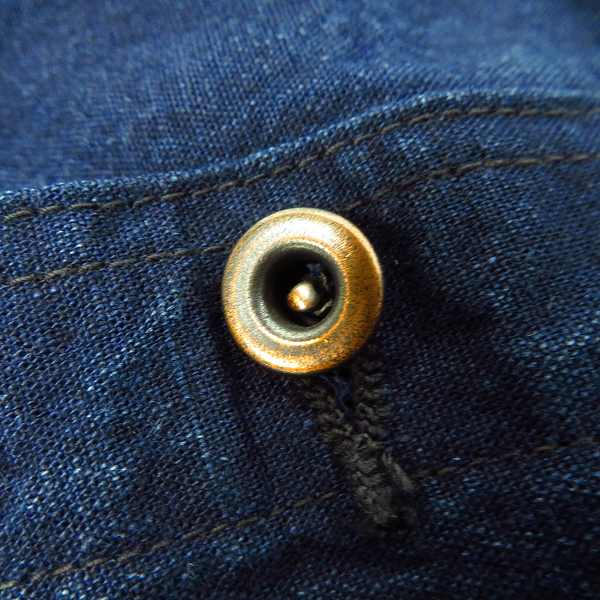 実際に弊社で買取させて頂いたMister Freedom x SUGAR CANE ミスターフリーダム×シュガーケーン INDIGO CANVAS RANGE VEST 切替 デニムベスト SC12516/36
 の画像 5枚目