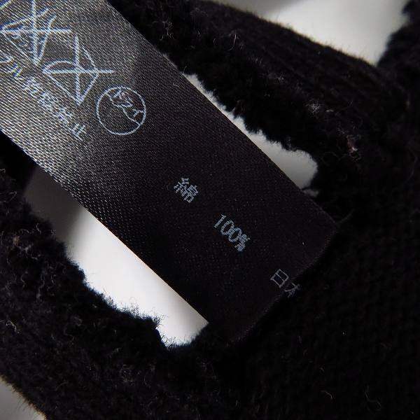 実際に弊社で買取させて頂いたwjk/ダブルジェイケイ hyper jersey V-neck Vネックカットソー ブラック 7763 hj07u XLの画像 4枚目
