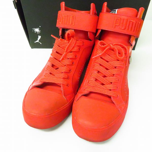 実際に弊社で買取させて頂いたPUMA×MIHARA YASUHIRO/プーマ×ミハラヤスヒロ ハイカットスニーカー 赤/28.0