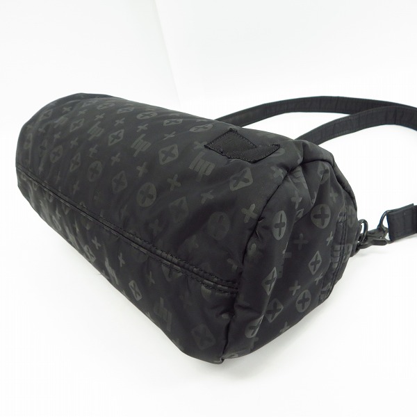 実際に弊社で買取させて頂いたBLACKBEAUTY by HEAD PORTER/ヘッドポーター モノグラムプリント ミニショルダーバッグの画像 2枚目