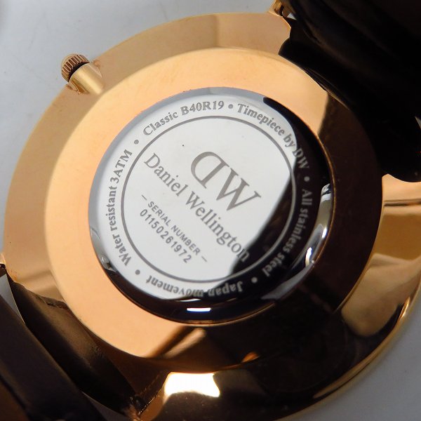 実際に弊社で買取させて頂いたDaniel Wellington/ダニエルウェリントン クオーツ B40R19の画像 3枚目