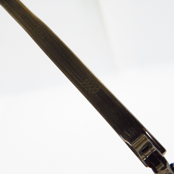 実際に弊社で買取させて頂いた999.9/フォーナインズ 眼鏡/メガネフレーム アイウェア M-22 5013の画像 5枚目