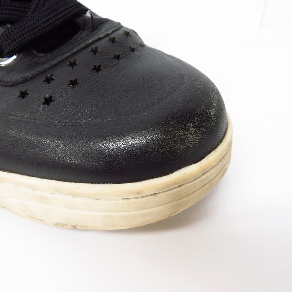 実際に弊社で買取させて頂いたJIMMY CHOO/ジミーチュウ レザーローカットスニーカー ブラック/40の画像 6枚目