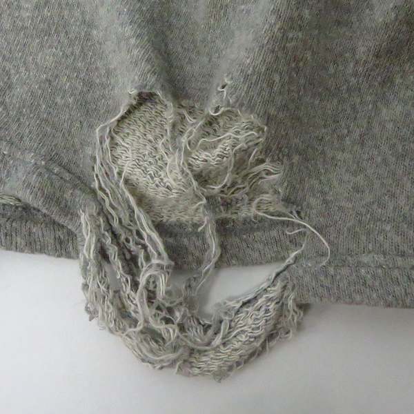 実際に弊社で買取させて頂いたMIHARAYASUHIRO/ミハラヤスヒロ スウェットハーフパンツ ダメージ加工/Mの画像 5枚目