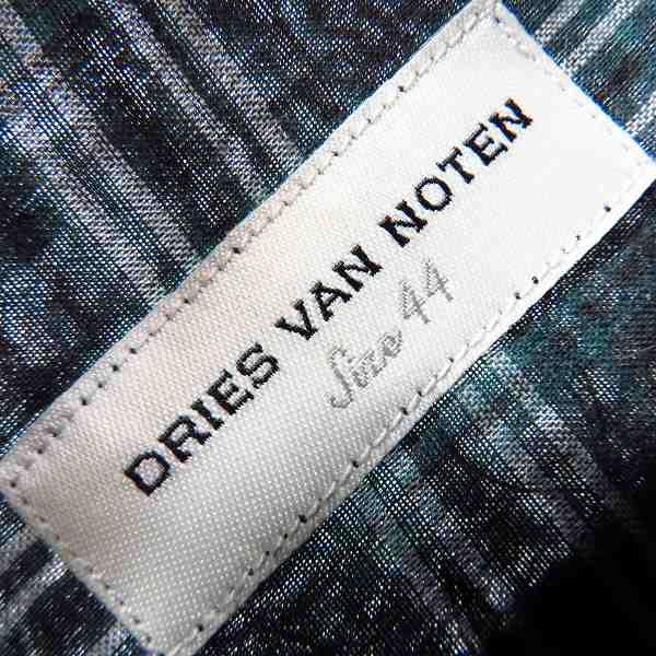 実際に弊社で買取させて頂いたDRIES VAN NOTEN/ドリスヴァンノッテン チェックシャツ/44の画像 2枚目