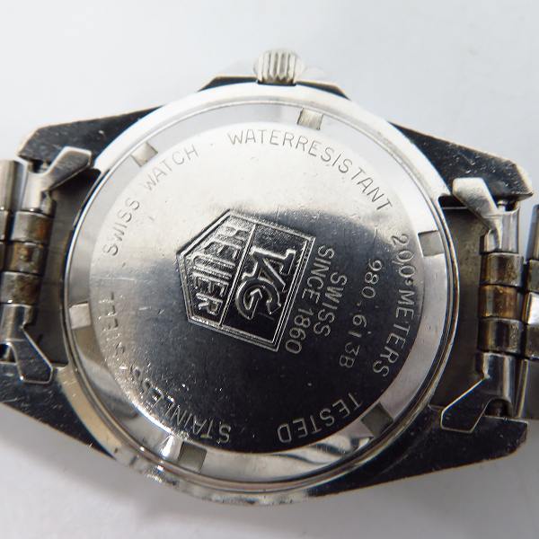 実際に弊社で買取させて頂いたTAG Heuer/タグホイヤー プロフェッショナル200ｍ クォーツ腕時計 980.613B【動作未確認】の画像 3枚目
