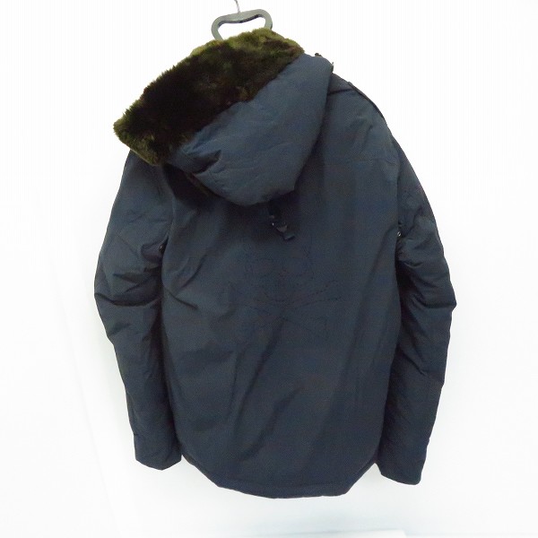 実際に弊社で買取させて頂いたNEIGHBORHOOD×mastermind/ネイバーフッド×マスターマインド ダウンジャケット ネイビー/XLの画像 1枚目