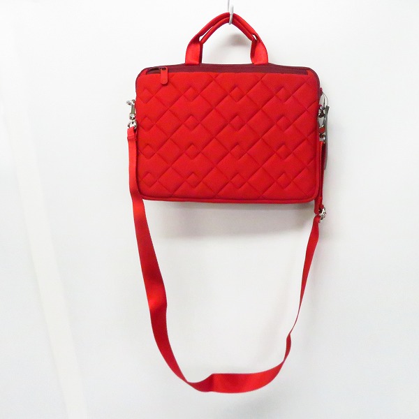 実際に弊社で買取させて頂いた【未使用】MARC BY MARC JACOBS/マークバイマークジェイコブス 2WAY PCケース/ブリーフケース ROSEY RED M0005244の画像 1枚目