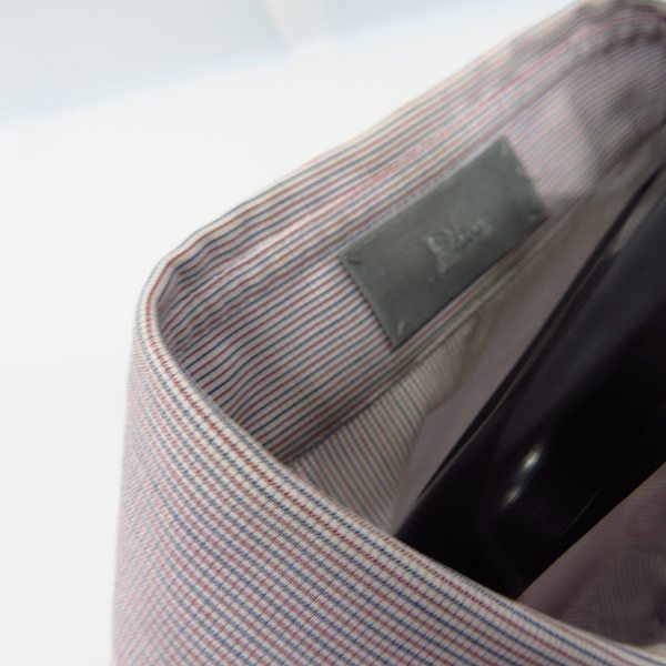 実際に弊社で買取させて頂いた【JPタグ】Dior HOMME/ディオールオム/Dior HOMME 胸ワッペンデザインピンストライプ長袖シャツ 663C516A3547/37の画像 8枚目