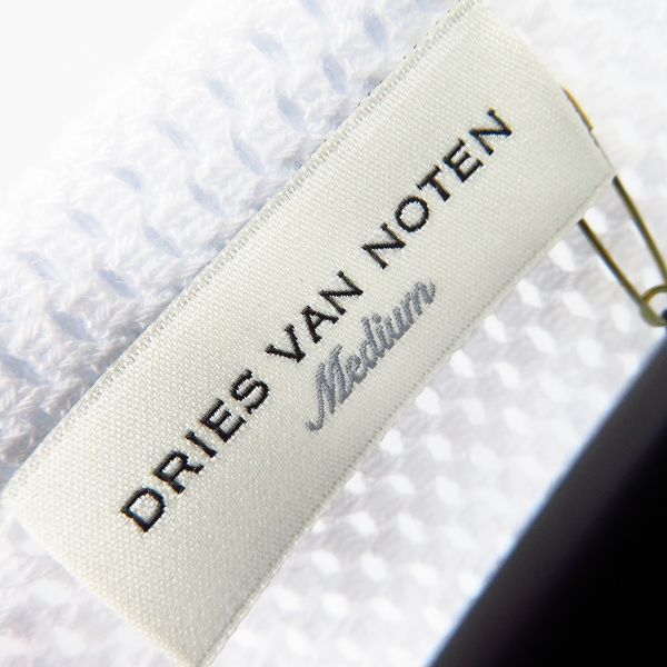 実際に弊社で買取させて頂いた【未使用】DRIES VAN NOTEN/ドリスヴァンノッテン 半袖ニットTシャツ ホワイト/Ｍの画像 2枚目