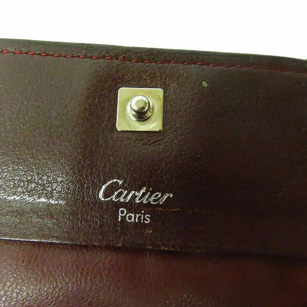 実際に弊社で買取させて頂いたCartier/カルティエ マストライン レザー コインケース/小銭入れ ブラックの画像 3枚目