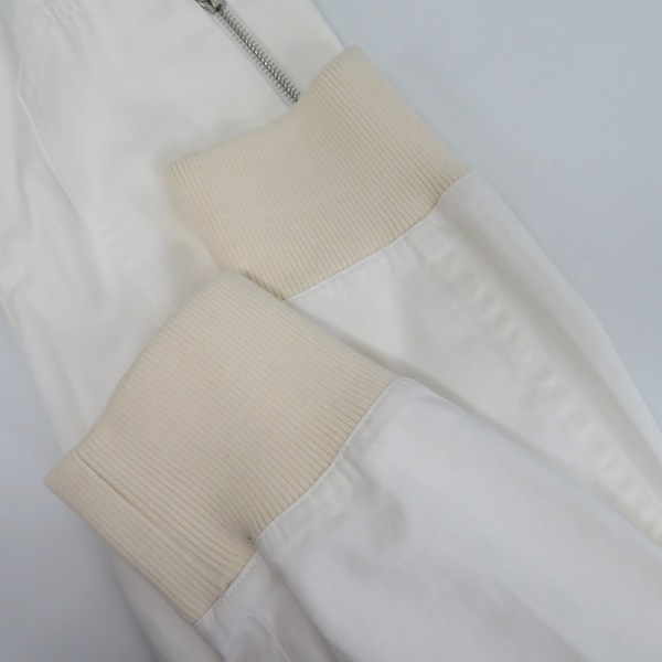 実際に弊社で買取させて頂いた【未使用】DRIES VAN NOTEN/ドリスヴァンノッテン ワッペン 9 ホワイトリブパンツ/46の画像 7枚目