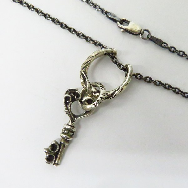 実際に弊社で買取させて頂いたDEAL DESIGN/ディールデザイン ホースシューネックレス セレクトキー ハートペンダント SV925