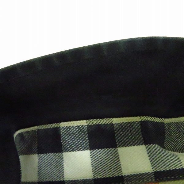 実際に弊社で買取させて頂いたBURBERRY LONDON/バーバリーロンドン ロゴ刺繍 裏地 チェック ボタンダウン長袖 シャツ/Mの画像 4枚目