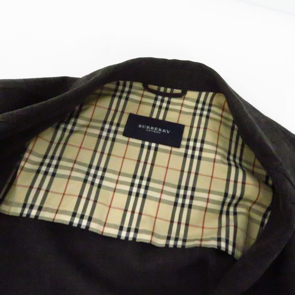 実際に弊社で買取させて頂いたBurberry LONDON/バーバリー ロンドン ウールリネン 5B ジャケット BBP29-208-08 size：Lの画像 5枚目