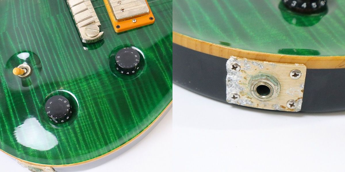 実際に弊社で買取させて頂いた★Paul Reed Smith/ポールリードスミス Custom 22 Emerald Green 10TOP エレキギター ハードケース付きの画像 5枚目