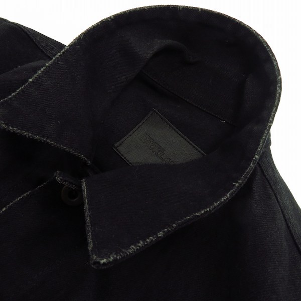 実際に弊社で買取させて頂いたBACKLASH/バックラッシュ カーフレザースリーブ切替デニムジャケット 1104-06b/Mの画像 4枚目