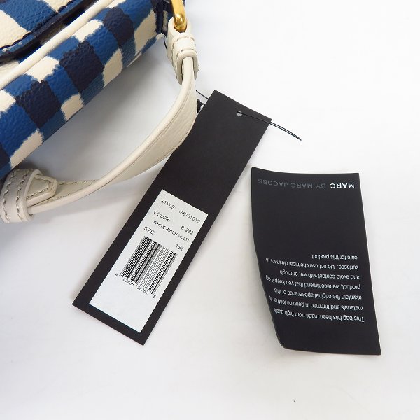 実際に弊社で買取させて頂いた【未使用】MARC BY MARC JACOBS/マークバイマークジェイコブス フラップショルダーバッグ WHITE BIRCH MULTI M6131010の画像 5枚目