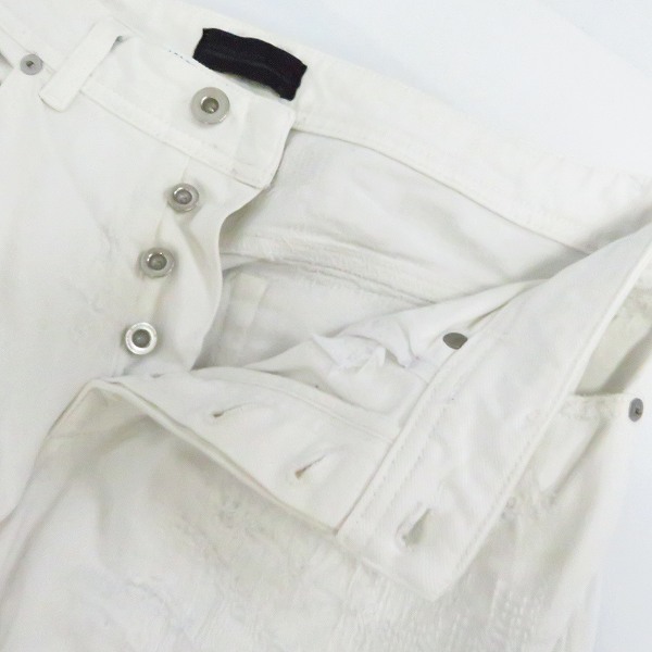 実際に弊社で買取させて頂いたDIESEL BLACK GOLD/ディーゼル ブラック ゴールド TYPE 253 ダメージ加工 ストレッチ デニムパンツ Size：30の画像 7枚目