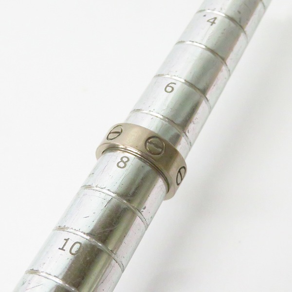 実際に弊社で買取させて頂いたCartier/カルティエ ラブリング 750/K18WG/ホワイトゴールド 48/8号の画像 5枚目