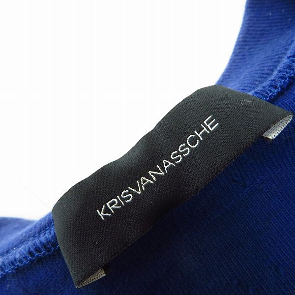 実際に弊社で買取させて頂いたKRISVANASSCHE/クリスヴァンアッシュ 胸ポケットTシャツ ユーズド加工/44の画像 2枚目